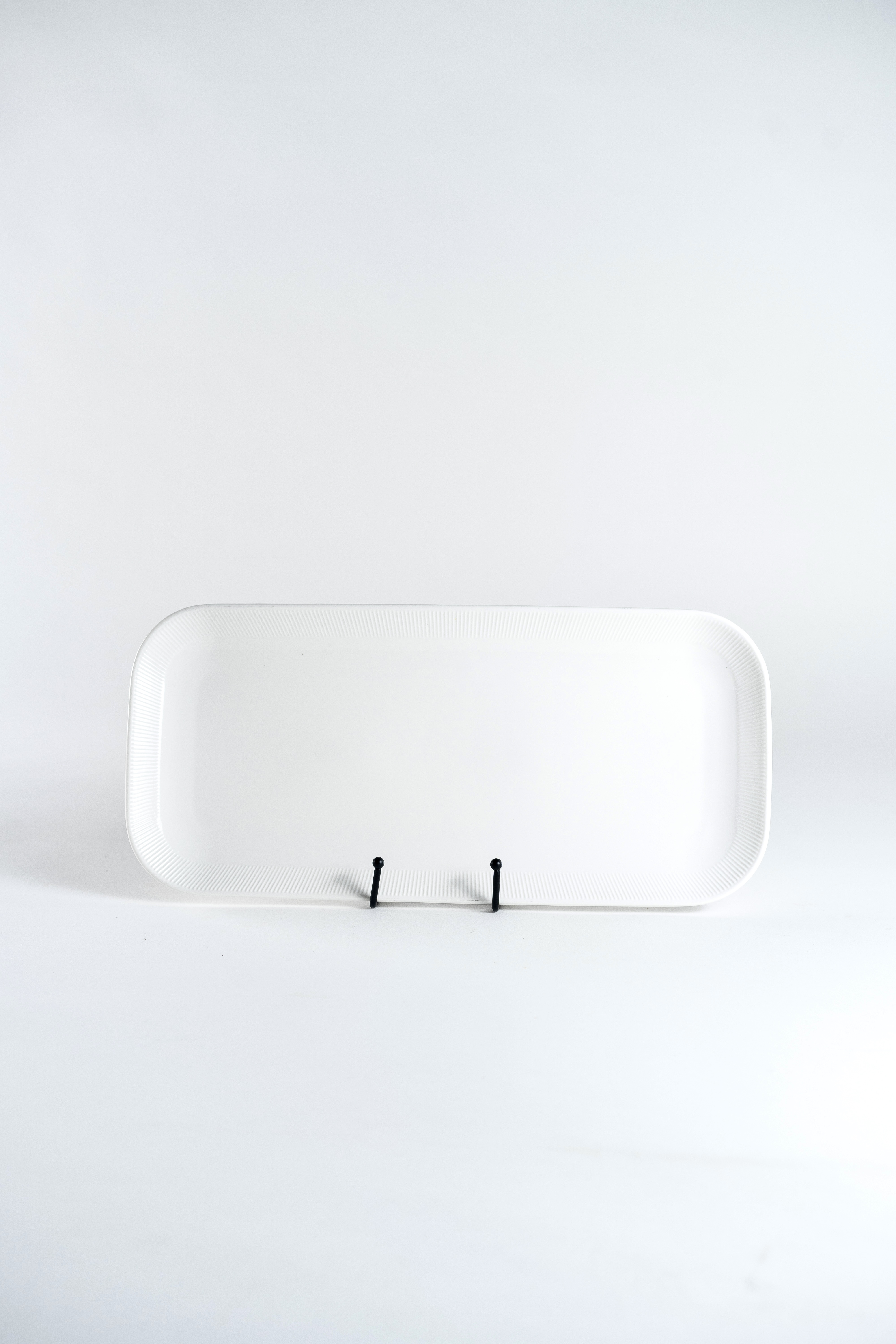 Plato Patineta Blanco Rectangular